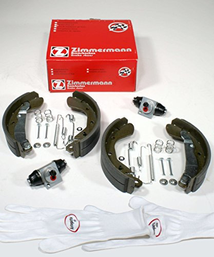 Autoparts-Online Set 60012714 Zimmermann Bremsbacken + Zubehör + Radzylinder für hinten/die Hinterachse
