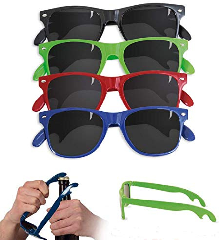 KarnevalsTeufel.de Party-Brille, Öffner-Brille, Spass-Brille, farblich sortiert (Grün)