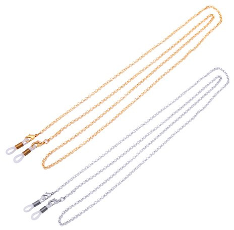 Likgreat Brillenkette für Damen, Perlenkette für Lesebrillen, Sonnenbrillen, Brillenhalter, Halteband