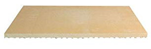 SENO & SENO | Pietra Refrattaria per Cottura di Pane e Pizza | Rettangolare | Materiale Cordierite | Dimensioni cm. 41 x 36 x 1,4 | Superficie superiore Liscia e Superficie inferiore Ondulata