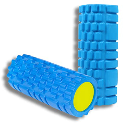 Calma Dragon, Foam Roller Solid Core, 89891, Rullo di Massaggio per Fitness, Yoga, Pilates, Massaggio alla Schiena, massaggiatore miofasciale, Foam Roller, migliora la circolazione del Sangue (Blu)