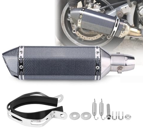 Auspuffrohr, Universal Motorcycle Dirt Bike Modifiziertes Auspuff-Auspuffrohr mit DB Killer(A)