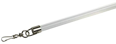 Acrylic Pair of Curtain draw rods Clear Sizes are: 75 cm