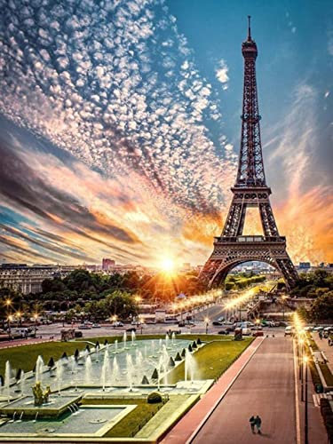 YJPZZG Kreative Puzzles 3000 Stück Eiffelturm 3D-Puzzles FüR Erwachsene Und Kinder Ab 10 Jahren Fertige Größe 122×81cm