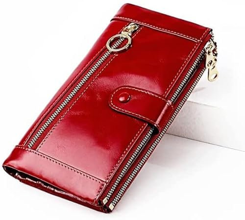 LIOONS Geldbörse Pu Leder Damen Geldbörse Große Kapazität Lange Geldbörse Kupplung Damen Mode Münzfach Geburtstag Jahrestagsgeschenk Portemonnaie