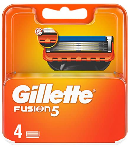 Gillette Fusion5 Lamette di Ricambio per Rasoio da Uomo (4 lamette)