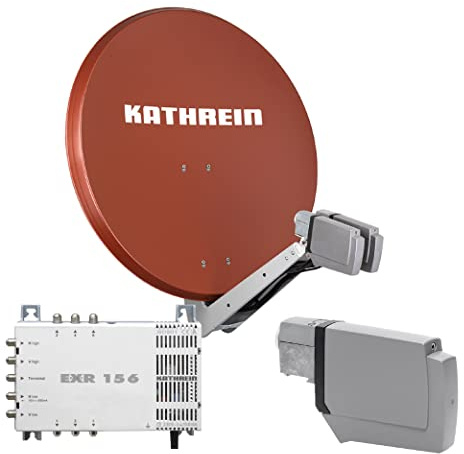 Kathrein CAS 80 Sat-Antenne Rotbraun (ro) multifeedfähig - 6 Teilnehmer