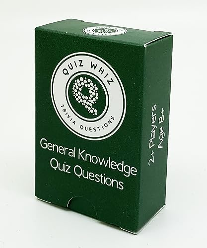 Quiz Whiz Trivia Game - General Knowledge, 50 Cards, Age 8+