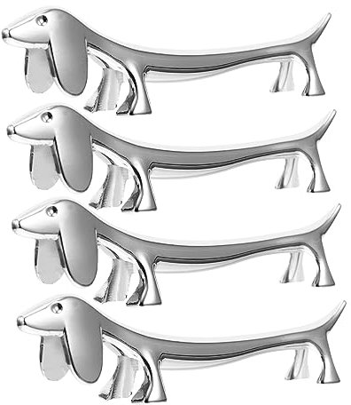 PRETYZOOM 4stücke Teiliges Chopstick Rack Aus Legierung Praktischer Essstäbchenhalter in Silber Leicht Und Kompakt Für Essstäbchen Löffel Gabeln Elegantes Tischdekorations Zuhause Und Restau