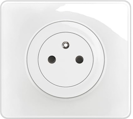 LEGRAND - Prise Electrique Murale avec Terre Céliane Surface Confort avec Plaque - Prise Affleurante avec Socle Rétractable - Blanc