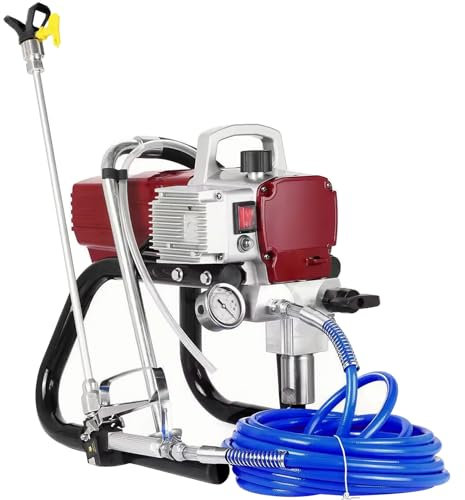 220V Airless Spruzzatore ad Alta Pressione 2300W Pistola a Spruzzo per progetti di spruzzatura su larga scala, come facciate di case, terrazze, ecc， Flusso massimo: 2.3L/min
