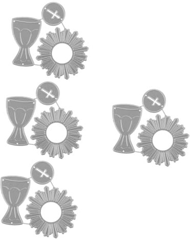 HOODANCOS 4stücke Metall Stanzform Für Kreative Grußkarten Hochwertige Schneide Und Prägeschablone Für Scrapbooking Kartenherstellung Und Handwerk Für Bastelprojekte Und Persönliche