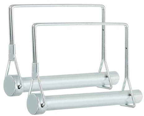 PATIKIL 2pz Perno di Bloccaggio per Albero 12x100mm Perno Accoppiamento Rimorchio Perni di Sicurezza a Filo Pto Quadrato per Camion Rimorchi Falciatrici Trattori Barche