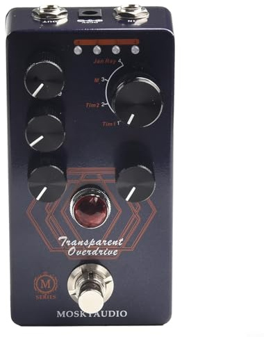 Zoegneer E-Gitarren-Effektpedal mit Timmy- und Vemuram-Jan-Schaltungen für verbesserte Overdrive-Leistung
