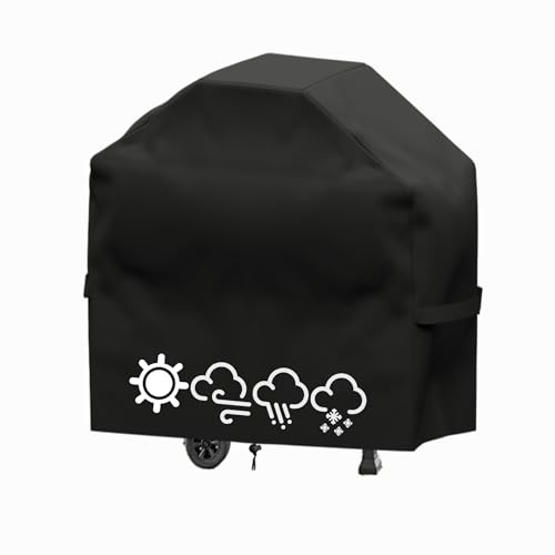 Housse Barbecue Exterieur,Housse Barbecue,Housse Plancha Exterieur,Bache Barbecue Exterieur,Couverture de Grill Anti-Vent/Anti-UV/Anti-l'eau/Anti-l'Humidité/Antipoussière (120X66X120 CM)