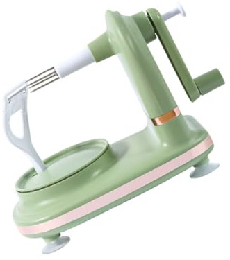 iplusmile Pelador De Frutas Manual Profesional Con Manivela Máquina De Pelado Rápido y Antideslizante Fabricado Acero Inoxidable y Abs Para Cocina Hogar Fácil Limpieza y Uso