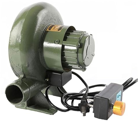 JOUFNING Ventilateur De Barbecue 110 V/220 V, Ventilateur Centrifuge pour Barbecue, Ventilateur Professionnel Compact Et Économe en Énergie, avec Régulateur(100W)