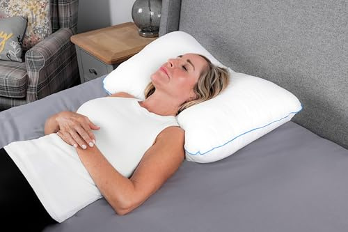 SLEEPGENIE Adjustable Orthopaedic Pillow with Unique Customizable Air Pocket Technology for Spine Alignment, Deep Rest and Morning Freedom, Pack of 1