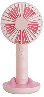 ROYJJ Rechargeable USB Fan Portable Handheld 3-Speed Handy Small Desktop USB Desktop Cooler Phone Holder 2 In 1 Camping