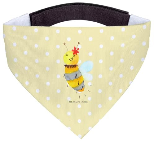 Mr. & Mrs. Panda Hundehalstuch M Biene Blume - Geschenk, Mittel, Halstuch, Mittelgroße Hunde, Tuch