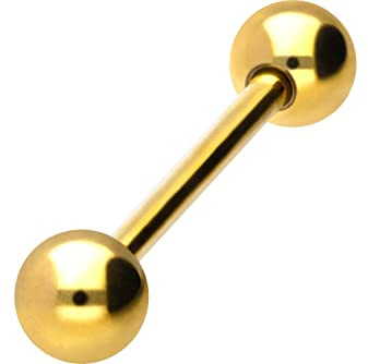 PIERCINGLINE Titan Barbell mit Stabinnengewinde Piercing Brust Ohr Zunge Farb & Größenauswahl