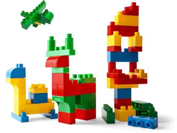Wader 41294 - Kids Blocks Bausteine, 50 Stück in verschiedenen Formen und bunten Farben, inkl. praktischer Kunststoff-Box mit Griff, für Kinder ab 12 Monaten, geeignet als Geschenk
