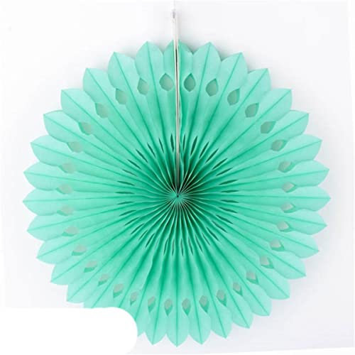 Papier Wabenball Blumenlaterne Hochzeit Kind Geburtstag Dekoration Baby Shower Wabenkugeln Laternen Dekorativ-Fan Mint,8 Zoll 20cm