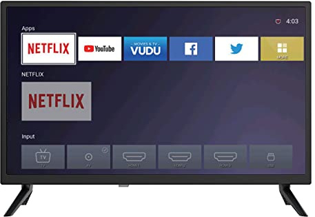Supersonic SC-2416STV 24 Smart LED-LCD TV - HDTV - Black