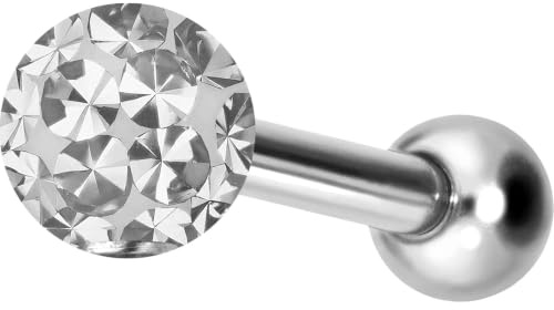 PIERCINGLINE Titan Ohrpiercing mit Innengewinde EPOXY KUGEL Piercing Ohr Helix Tragus Lobe Farb & Größenauswahl