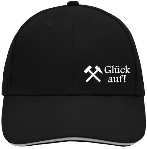 Huuraa Cappy Mütze Glück auf! Ruhrpott Geschenk | Baseballkappe Basecap Kappe Geschenkidee Unisex Baseball Cap
