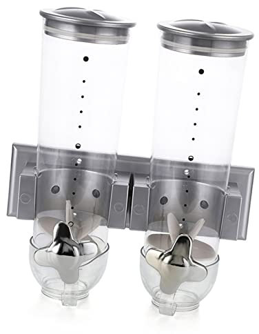 Onlynery Müslispender Dreifachkanister, Müsli-Dreifach-Trockenfutterbehälter, Cerealienspender Cornflakes Spender, Cereal Dispenser Luftdichtes Reis-Haferflocken-Getreide Für Cornflakes Getreide