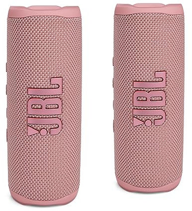 JBL FLIP 6 Waterproof Portable Bluetooth Speaker Bundle - Pink (Pack of 2)