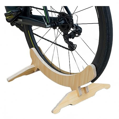 MAOTN Outdoor-Indoor-Rennrad-Parkständer aus Holz, vollständig umwickelter Reifen-Mountainbike-Stützrahmen, Leichter tragbarer Fahrrad-Bodenständer,Style1,Size