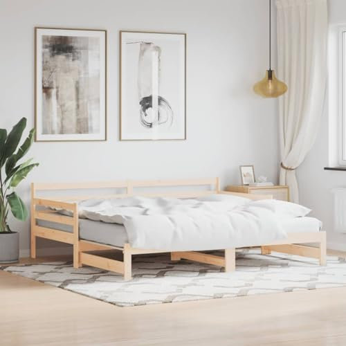 TALCUS Möbel-Sets-Daybed mit Ausziehbett 80x200 cm Massivholz Kiefer