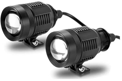 Faros antiniebla LED Foco LED para motocicleta, lente de proyector de flash de doble color, luz antiniebla de conducción para coche, ATV, lámpara led auxiliar de 12V y 24V, 2 uds. ( Color : 2pcs light