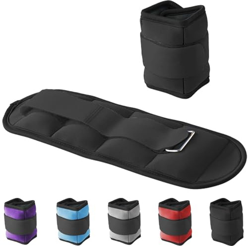 G5 HT SPORT Gewichtsmanschetten für Knöchel und Handgelenke | Verstellbar mit Klettverschluss | Für Fitness, Yoga, Rehabilitation, Joggen, Gymnastik, Aerobic, Fitnessstudio