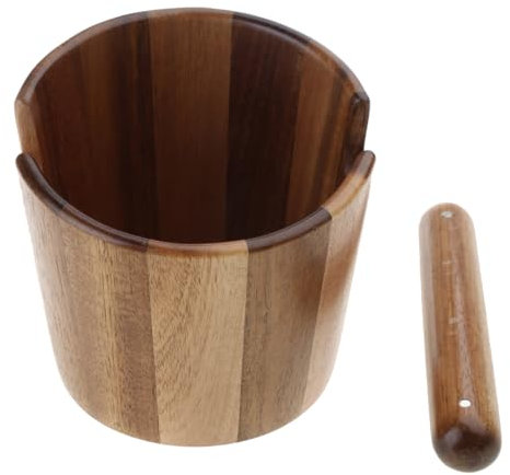 Caja de café de madera maciza, contenedor de descarga para depósito, máquina de café de residuos de expreso, cubo de escoria en polvo, herramientas de café, caja de madera para café, caja de café