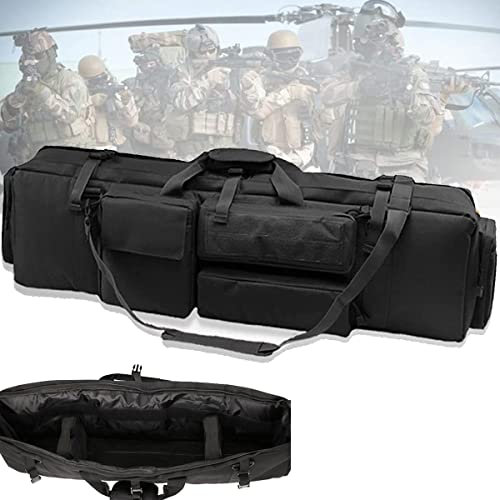 ANSNOW Doppelte Lange Gewehrtasche Für Den Transport Von Schusswaffen, 100 Cm/39 Zoll. Sichere Transportkoffer Für Schusswaffen Mit Langem Lauf Zur Aufbewahrung Von Gewehren Mit Zielfernrohr Und Zub