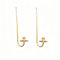 Heimvita Juego de 2 portavelas de pared de metal, candelabro negro, montaje en pared, candelabro decorativo vintage, decoración de pared antigua (dorado)
