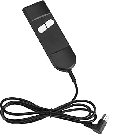 WPKD BLUEIY Commande Manuelle à 2 Boutons,Interrupteur Inclinable Électrique,5 Broches Connexion en L,pour 1 Moteur Fauteuil Élévateur Électrique,Fauteuil Inclinable Électrique(171,5x55mm)