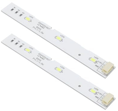 OTOTEC 2pcs Refrigerator LED Strip 0064001827 Replacement Part Front-Door LED Light Bar Strip Lamp Compatible with Haier BCD-575WDBI Front-door