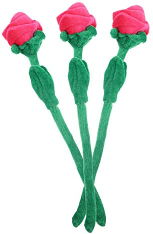 Garneck 3piezas Peluche De Juguete Juguete De Flores De Peluche De Rosas para Decoración De Fiestas y Manualidades Infantiles