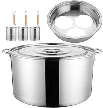 Cuocipasto manuale per pasta in acciaio inox, macchina per spaghetti con 3/4 di cestelli per bancarelle di cibo, ristorante, cottura di spaghetti, ravioli, verdure, pentola calda piccante, bollitura