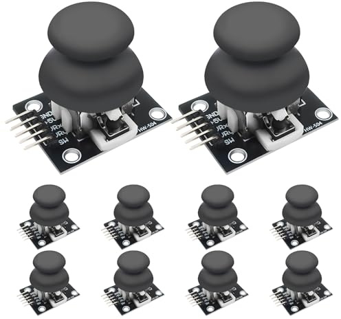 AYWHP 10PCS PS2 Joystick Spiel Controller XY Dual-axis Joystick modul,Spiel Game Controller Sensor-Modul Zwei Achsen JoyStick Breakout Modul für PS2 für Arduino