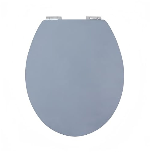 Fanmitrk Abattant WC en Bois - Lunette Toilette en MDF avec Frein de Chute, Durable dans Divers Motifs (rouge)