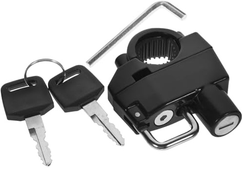 Hemobllo Candado Antirrobo para Casco De Moto Fijación Segura para Cascos De Bicicleta Candado Colgante Metálico para Uso Viajes