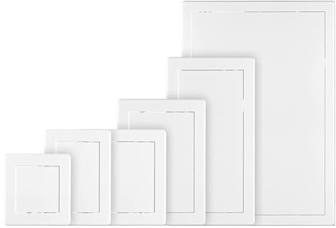 150 200 250 300 350 400 450 500mm Inspection Panels Access Door White Wall Hatch, Access Panel for Wall Ceiling – Fuse Box Cover, Conceals Wires & Pipes – Flush Fit Access Door(White,350x900mm)
