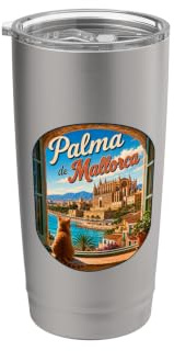 Palma de Mallorca Vaso térmico de acero inoxidable de doble pared