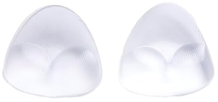 erioctry BH und Bikini Gel Einsätze für Sommer wasserdicht Silikon Dreieck Push-Up Brust Pads Badeanzug und BH Inserts für weiblich transparent/nackt verfügbar (Transparent)