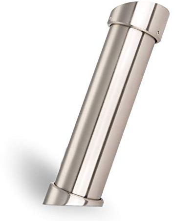 SOTECH 2 Stück Barkonsolen schräg 21° Höhe 200 mm/Ø 50 mm Edelstahloptik | Thekenfuß Bar Konsole Tresenfuß